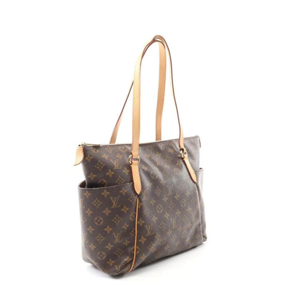 Louis Vuitton Monogram Tote Totally Brown Bag Leather Canvas